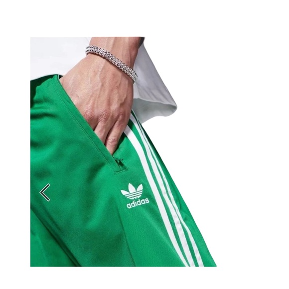 Adidas Firebird Originals Track Pants Green/White NWT Size S - Picture 2 of 9